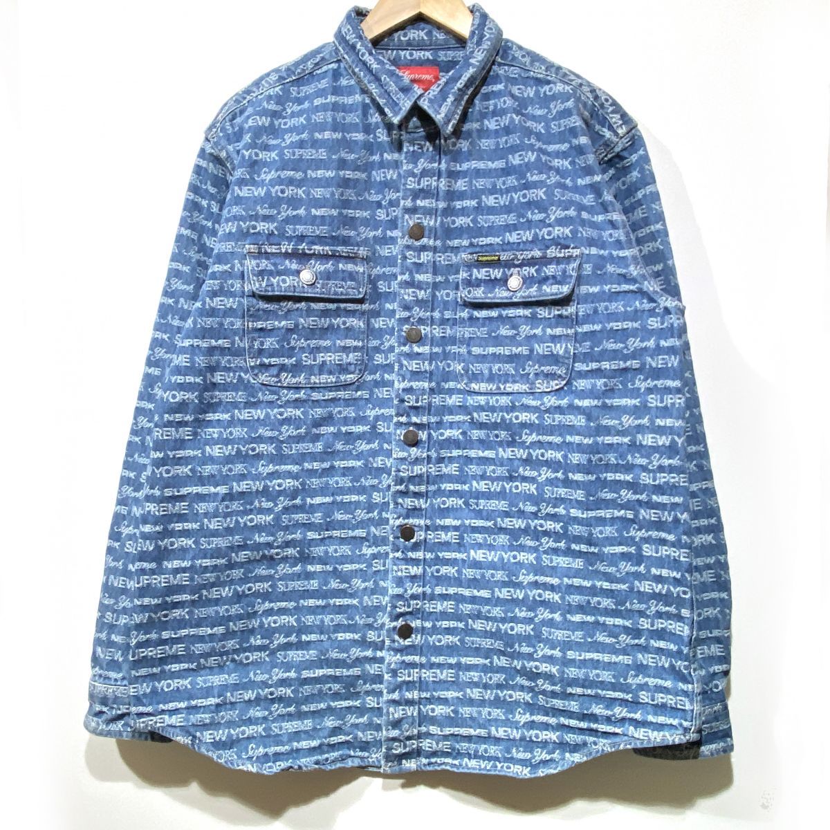 Supreme シュプリーム Multi Type Jacquard Denim Shirt デニムシャツ 