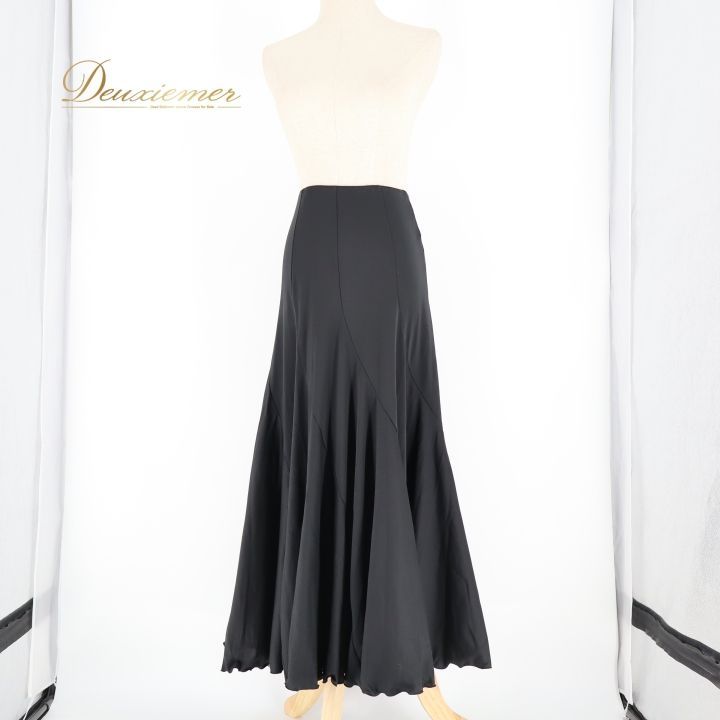 フラメンコ ファルダ スカート ブラック系 チャコット Chacott 日本製