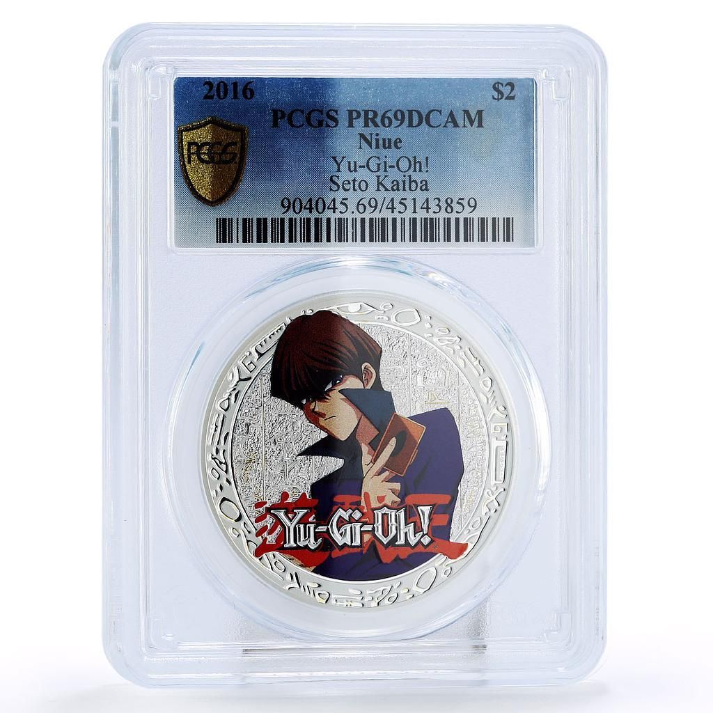 ニウエ 2ドル 遊戯王 海馬瀬人 PR69 PCGS カラー銀貨 2016年 - メルカリ