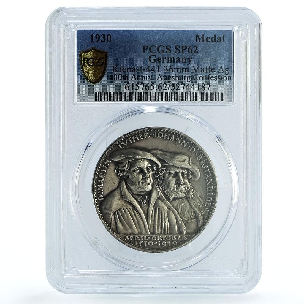 PCGS NCG アンティーク　銀　メダル　純銀 ドイツ ワイマール アウクスブルク ルター・ゲッツ キエナスト-441 SP