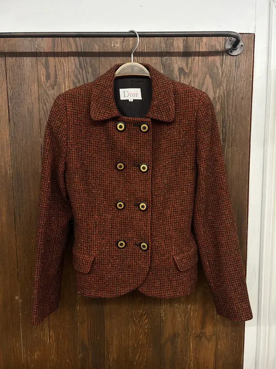 クリスチャン ディオール マドモアゼル 正規品 レッド ツイード