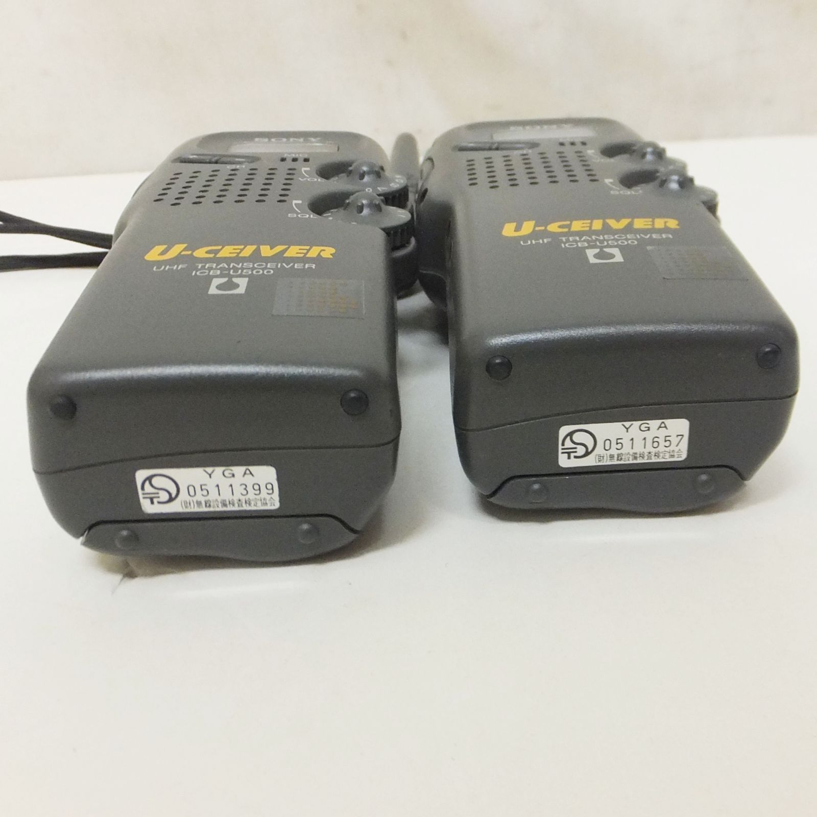 R815【希少】SONY U-CEIVER ICB-U500 本体2台 日本製 ソニー 特定小