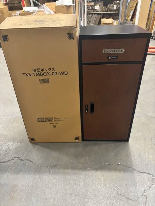宅配ボックス 一戸建て用 宅配BOX 大容量 郵便ポスト 防水 大型 マンション 組み立て不要 防犯 防塵 ゼロリターンキー 戸建 便利 不在 自宅 おしゃれ 置き配ボックス テレワーク 不在受取 ad-tks-tmbox-02-wd