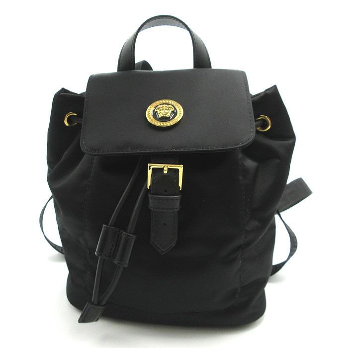 VERSACE ブラック バックパック　非売品 新品】ヴェルサーチェ 1013792 1A02155 1B00V (ブラック) ショルダー