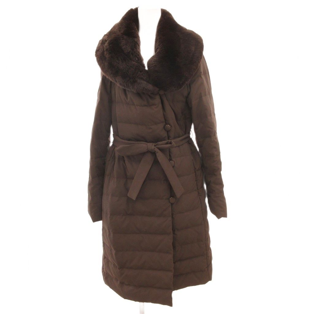 ユキトリイ YUKI TORII ダウンコート ロング フード レッキスファー 40