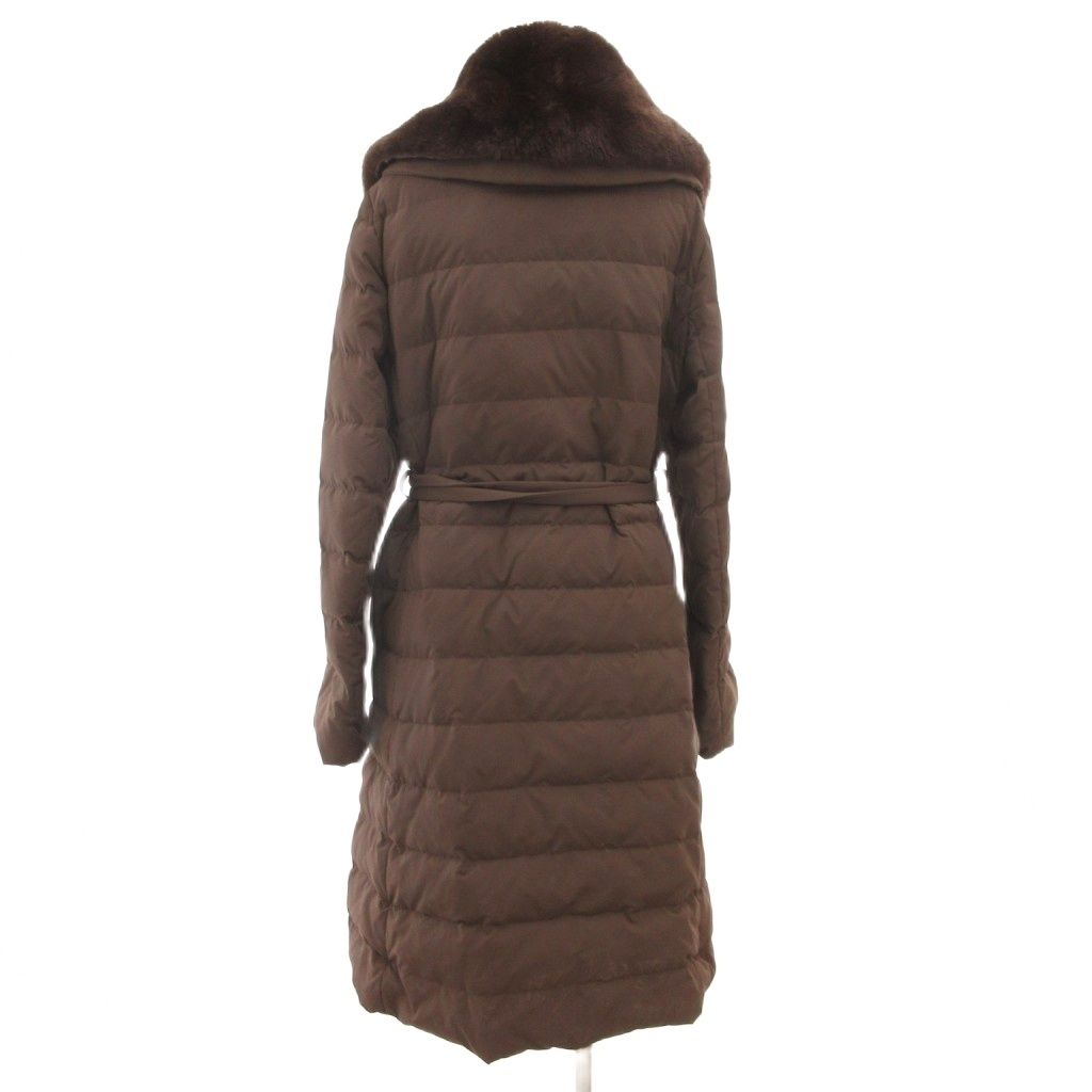 ユキトリイ YUKI TORII ダウンコート ロング フード レッキスファー 40