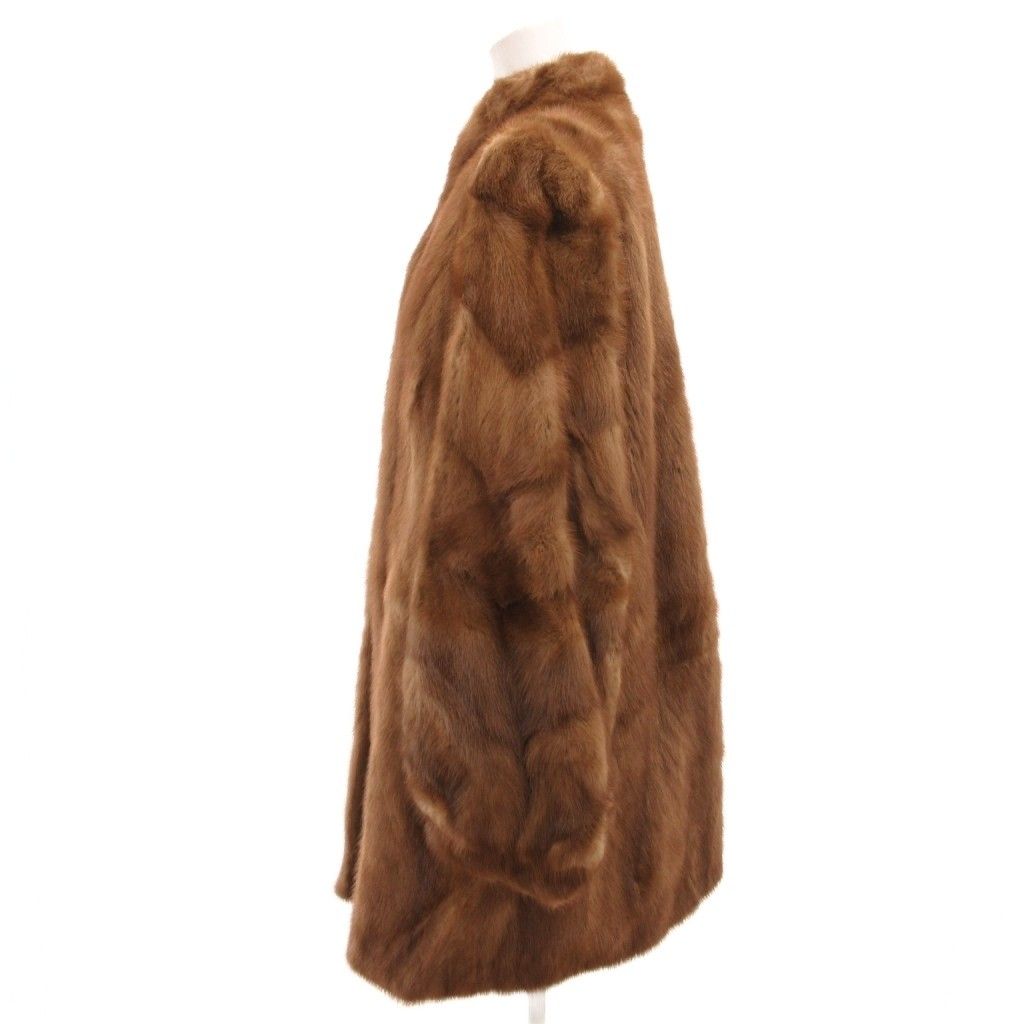 サガミンク SAGA MINK 銀サガ ファーコート ミンク 毛皮 15 茶
