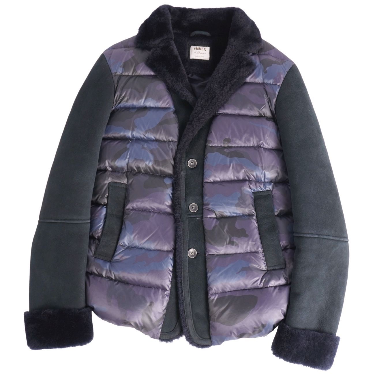 美品 エンメティ EMMETI ジャケット ダウンジャケット ムートン