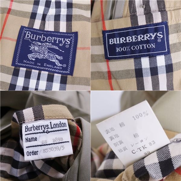 極美品 Vintage バーバリー Burberrys コート 英国製 トレンチ - メルカリ