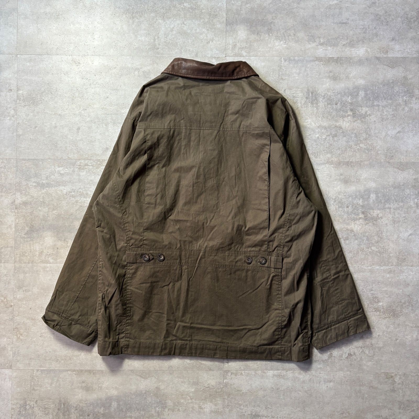 timberland ハンティングジャケット L 襟レザー 内チェック - メルカリ