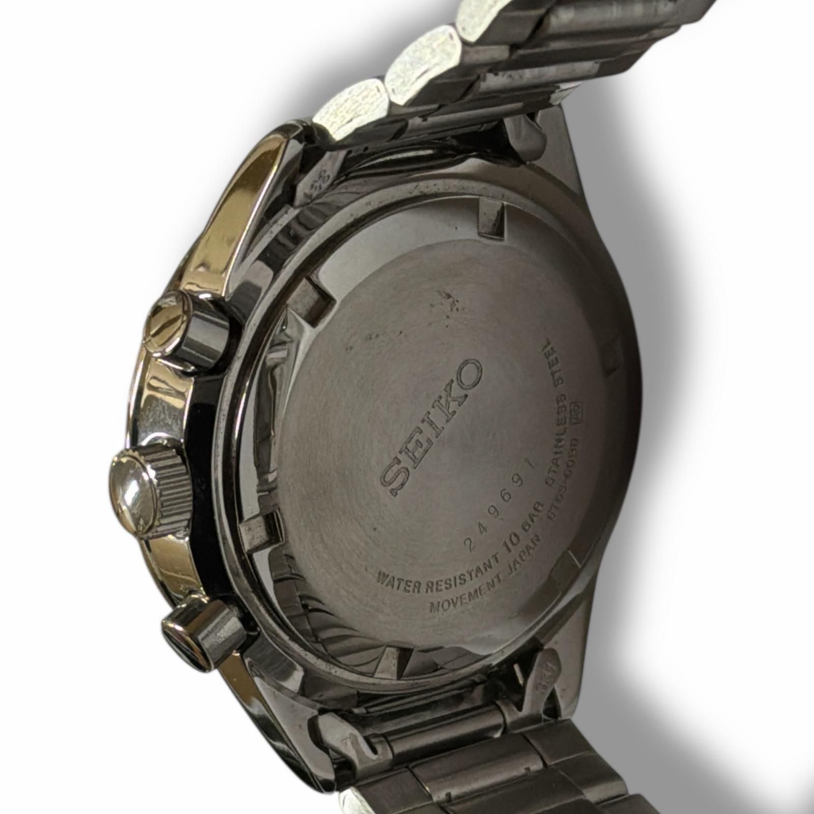 SEIKO クラシッククロノグラフ 腕時計 クォーツ セイコー 6T63-00B0