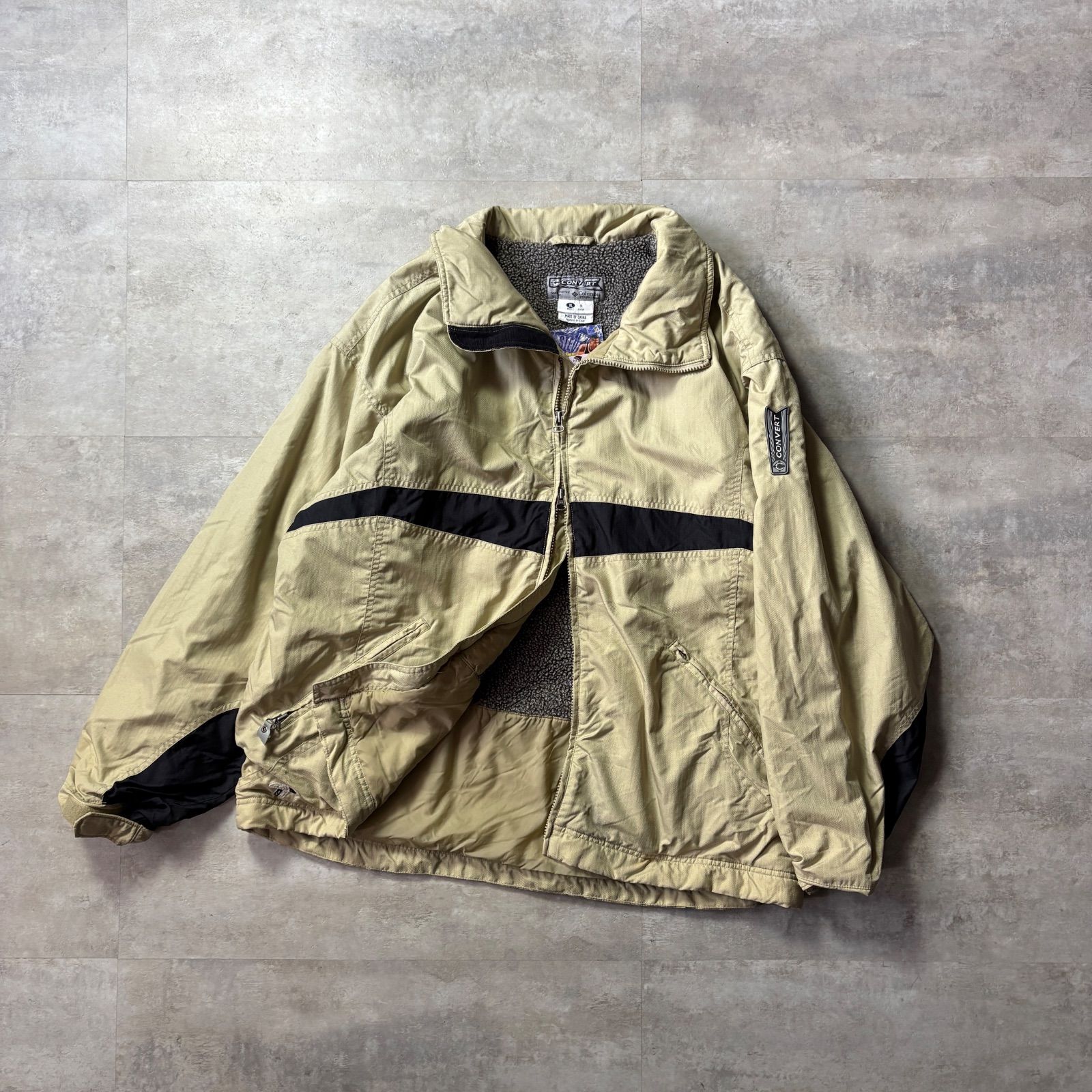 Columbia convert マウンテンパーカー XL 内フリース ダブルジップ 