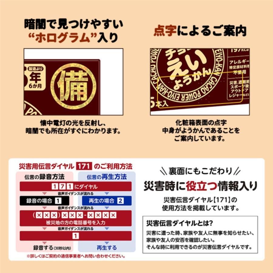  井村屋 チョコえいようかん 1箱5本入り×20箱セット 長期保存 賞味期限5年 非常食 防災食 保存食 防災グッズ ようかん お菓子 おやつ ケース 災害用 備蓄 防災 非常用食品 避難生活用品