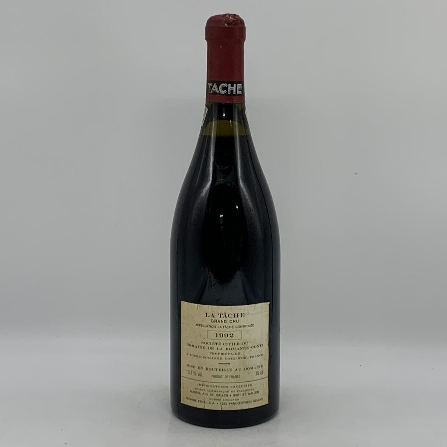 空瓶】LA TÂCHE 1992年 ドメーヌ・ド・ラ・ロマネ・コンティ 空瓶】LA