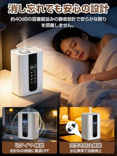 自動湿度コントロール 空焚き防止