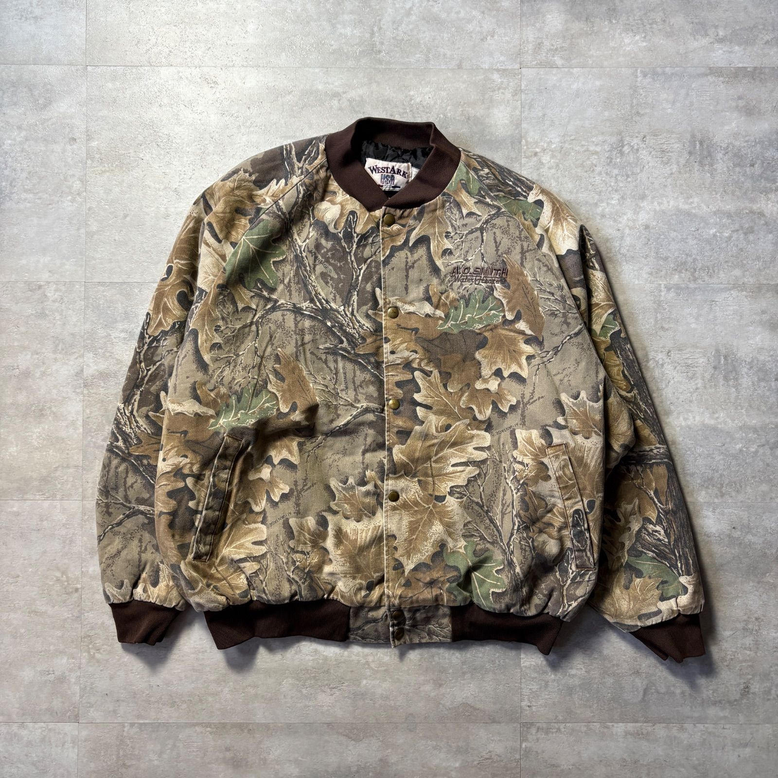 9T7142 West Ark リアルツリー　ブルゾン　USA製　古着 WESTARK リアルツリー ジャケット USA製 XL スタジャン - メルカリ