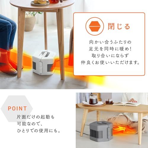 電気ヒーター 足元