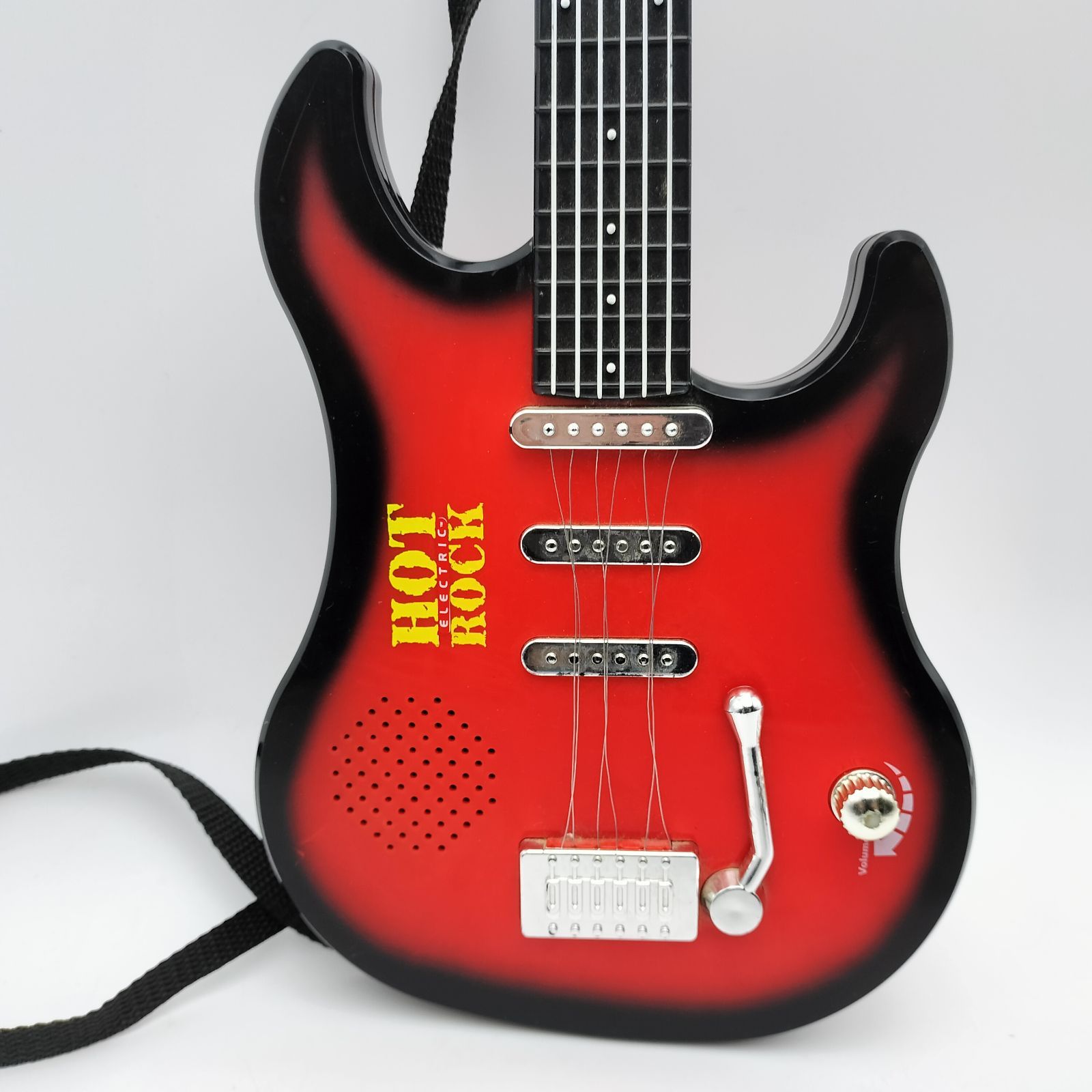 ジャンク品】鳴る！キッズ用 エレキギター 全長58cm おもちゃ HOT ROCK
