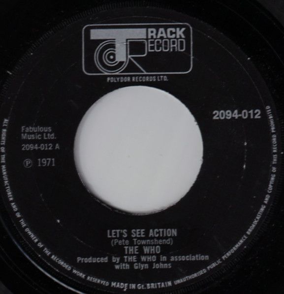 7” Who Lets See Action 2094012 Track Record /00080 - メルカリ