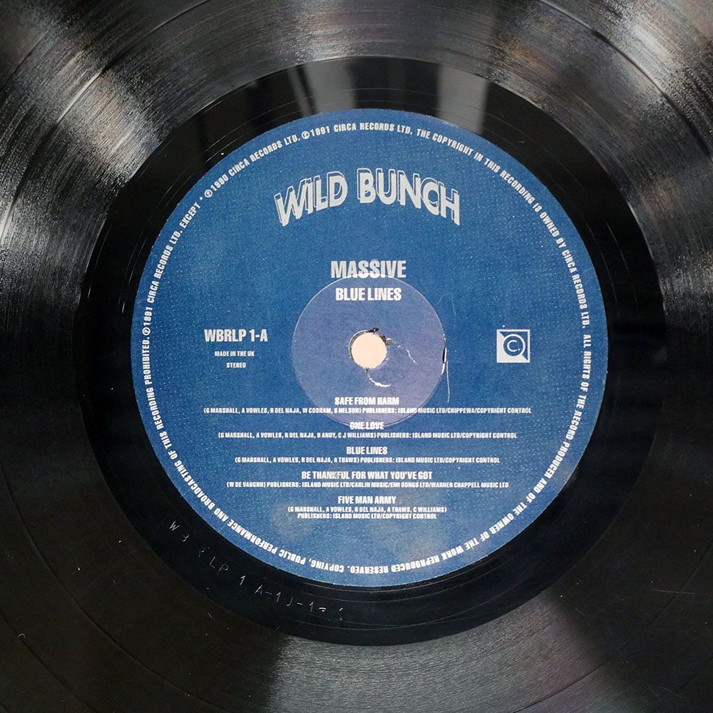 UK盤 MASSIVE ATTACK/BLUE LINES/WILD BUNCH WBRLP1 LP - メルカリ