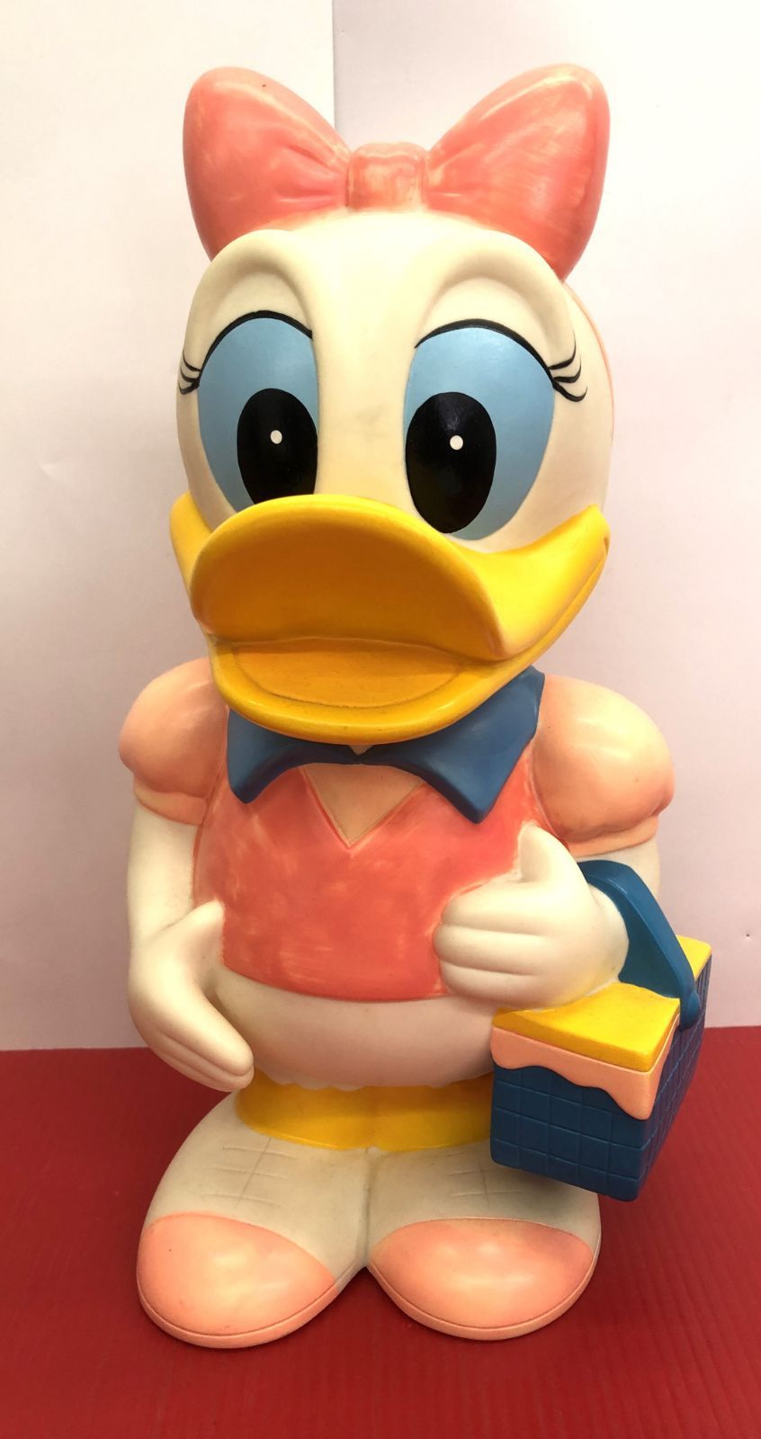 旧三菱銀行 デイジーダック 貯金箱 カウンターサイズ 34 cm 店頭用 企業物 昭和レトロ