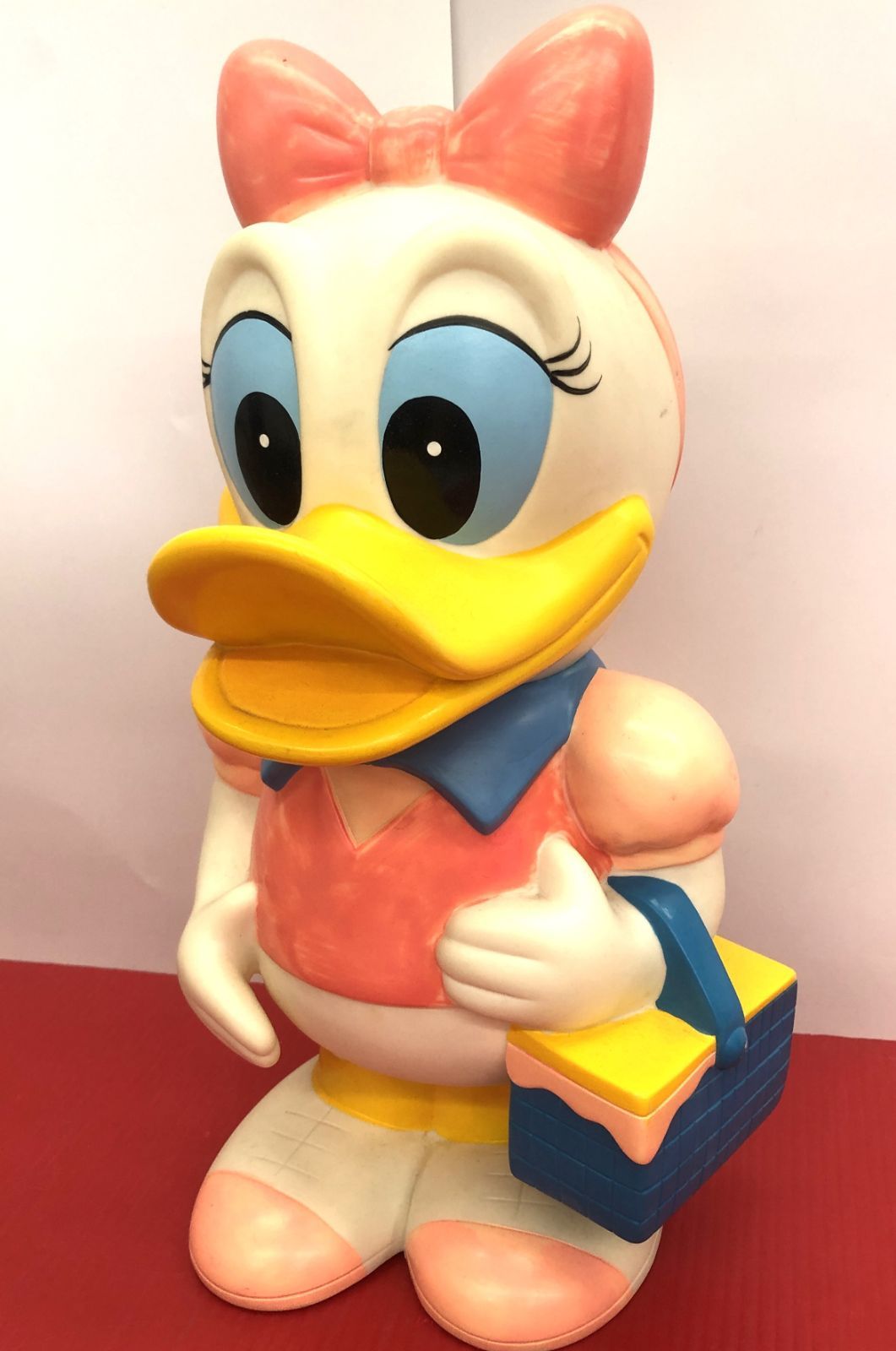 旧三菱銀行 デイジーダック 貯金箱 カウンターサイズ 34 cm 店頭用 企業物 昭和レトロ