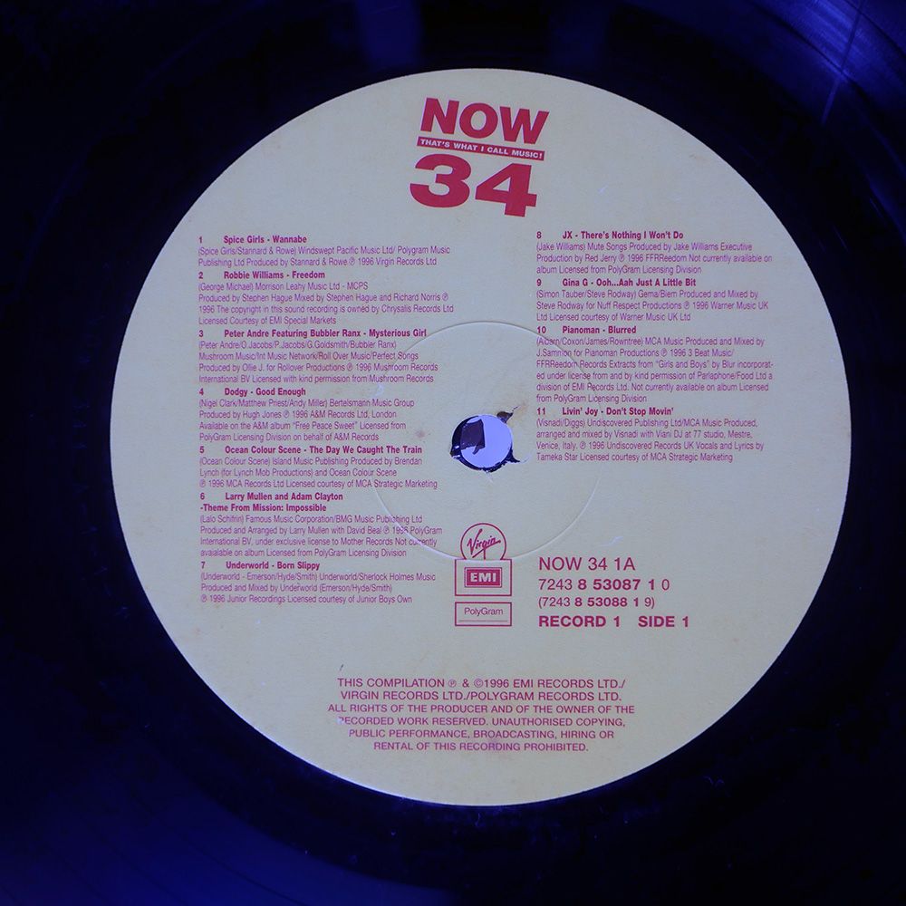  UK盤 VA|NOW THAT S WHAT I CALL MUSIC|EMI NOW 34 LP その他 レコード
