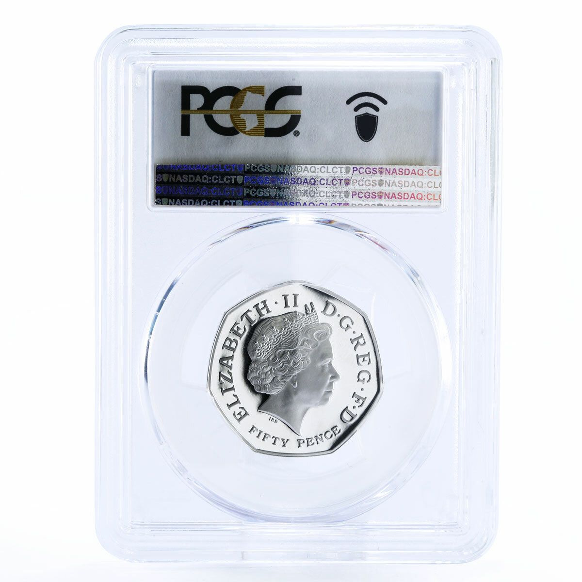 英国 50ペンス 王室シンボル キューガーデン PR69 PCGS 銀貨 2009年