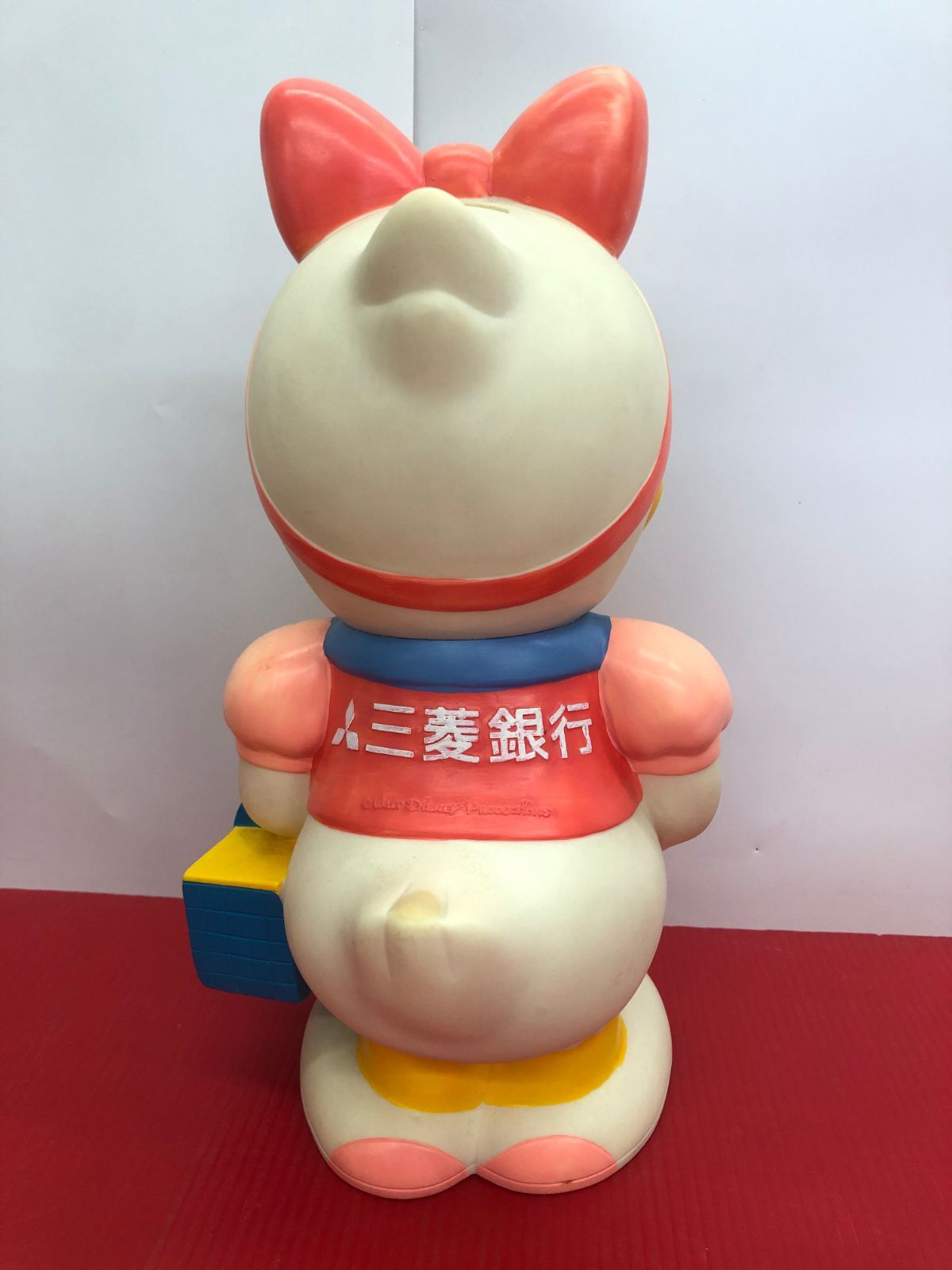  旧三菱銀行 デイジーダック 貯金箱 カウンターサイズ 34 cm 店頭用 企業物 昭和レトロ その他 キャラクターグッズ