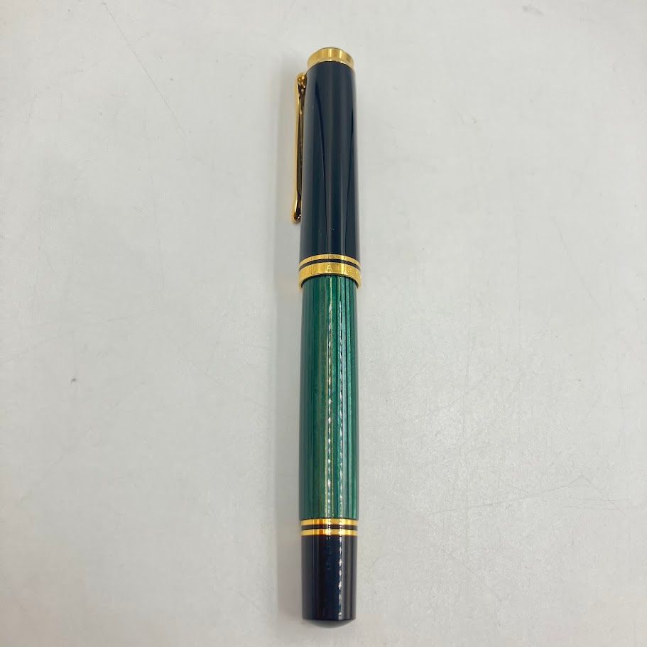 ペリカン ボールペン スーベレーン R600 グリーンストライプ ローラー