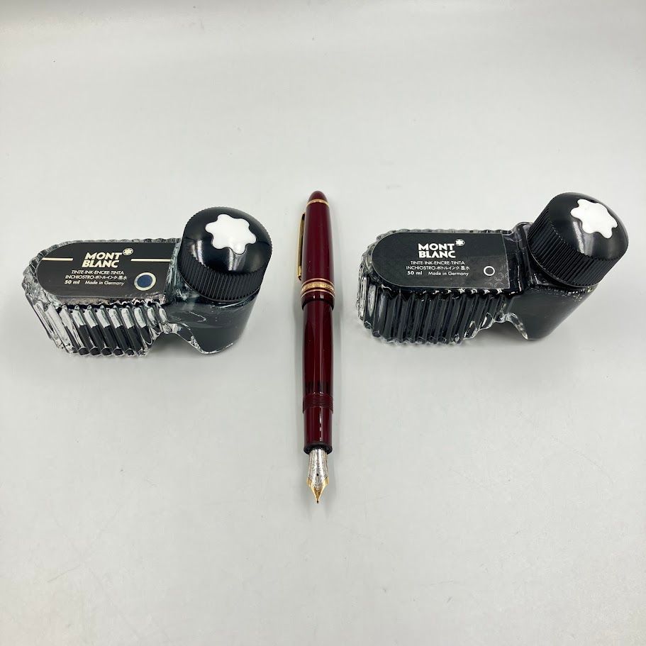 モンブラン 万年筆 14 k マイスターシュテュック インク２本付
