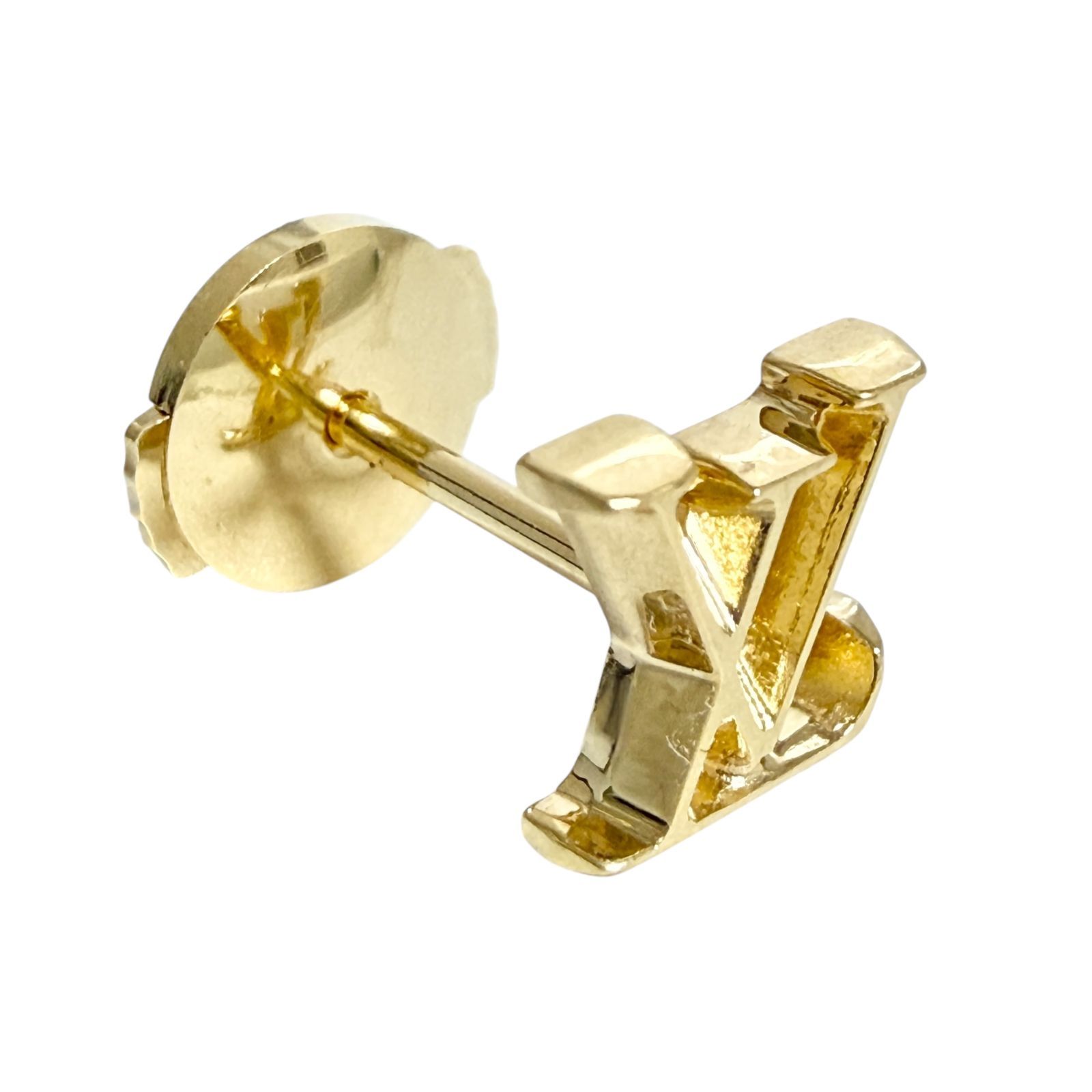 ルイヴィトン メンズ LV ピラミダル シングル ピアス 片耳用 K18