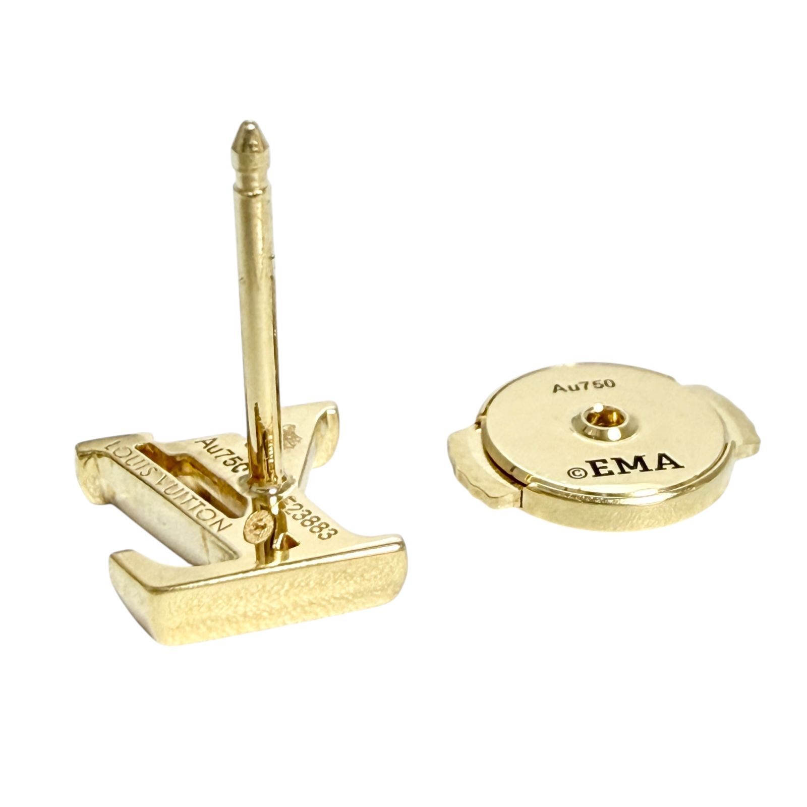 ルイヴィトン メンズ LV ピラミダル シングル ピアス 片耳用 K18