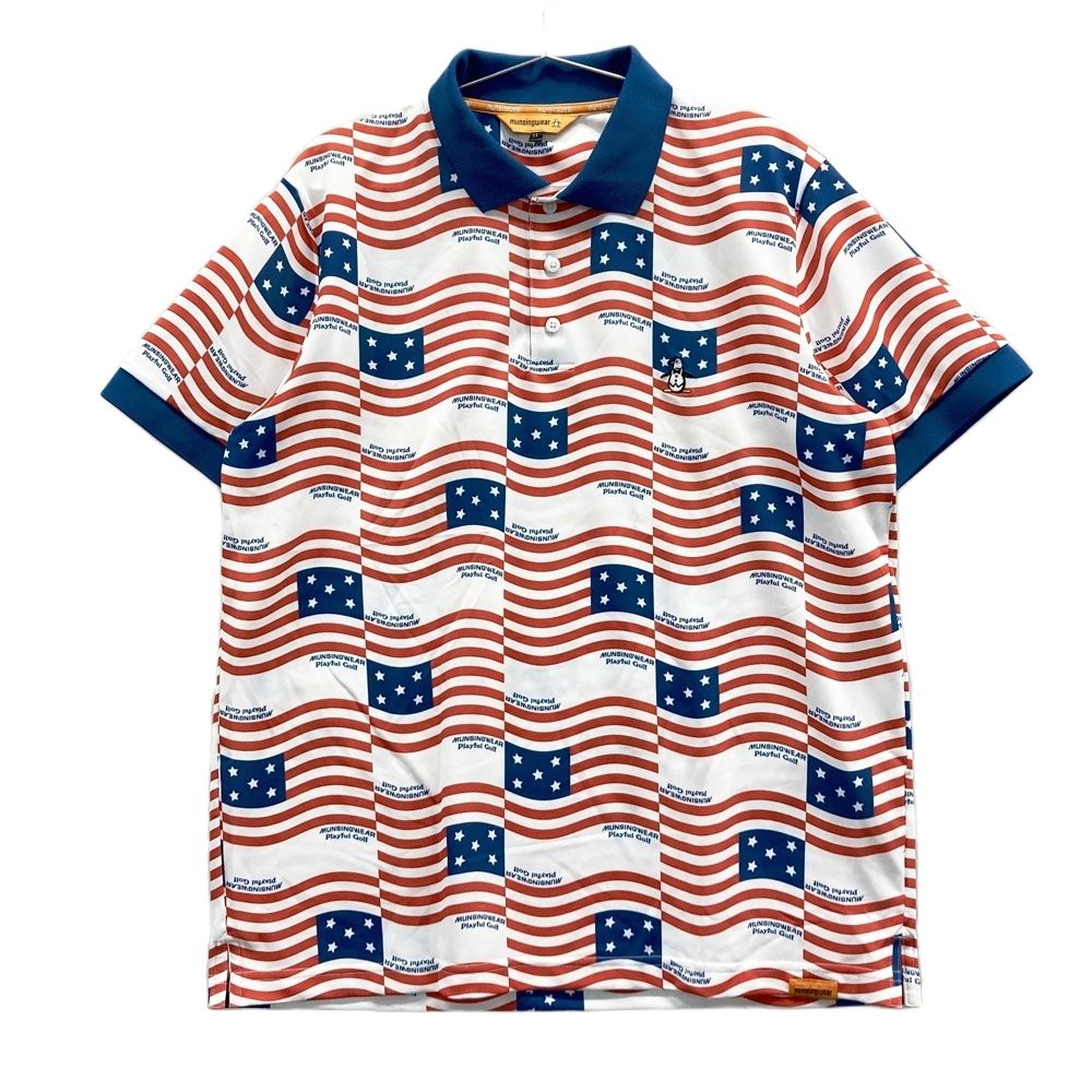 サイズ：LL MUNSING WEAR マンシングウェア 2024年モデル 半袖