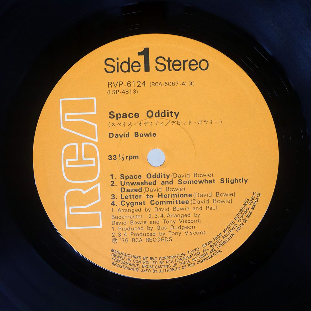  盤 DAVID BOWIE|SPACE ODDITY|RCA RVP 6124 LP 洋楽 レコード