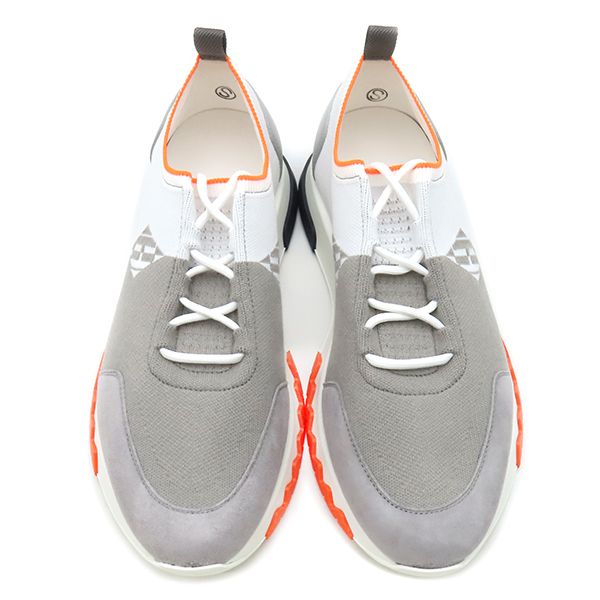 エルメス HERMES スニーカー エクスプロイト ニット スウェード レザー