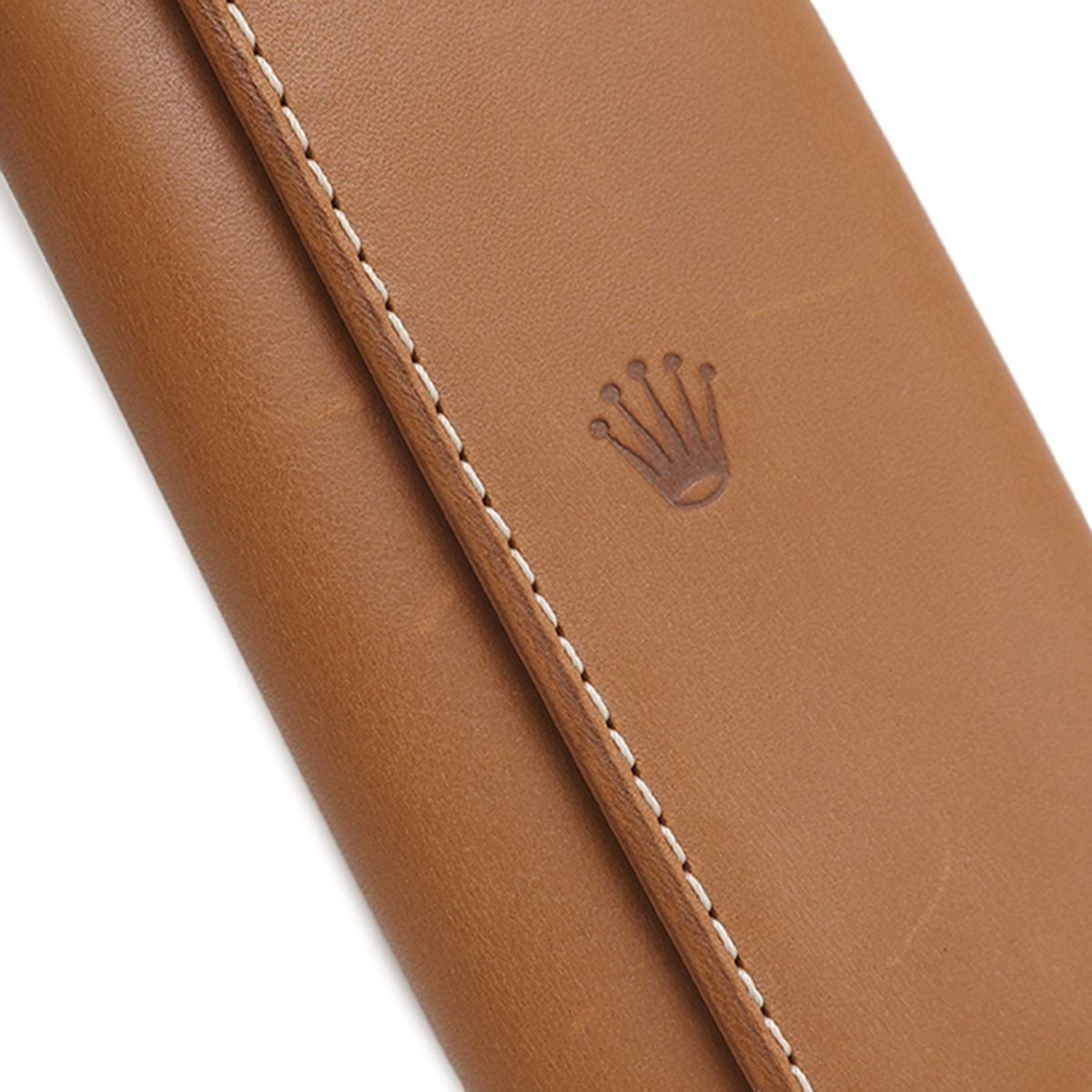 ロレックス ROLEX キーケース レザー キャメル シルバー金具