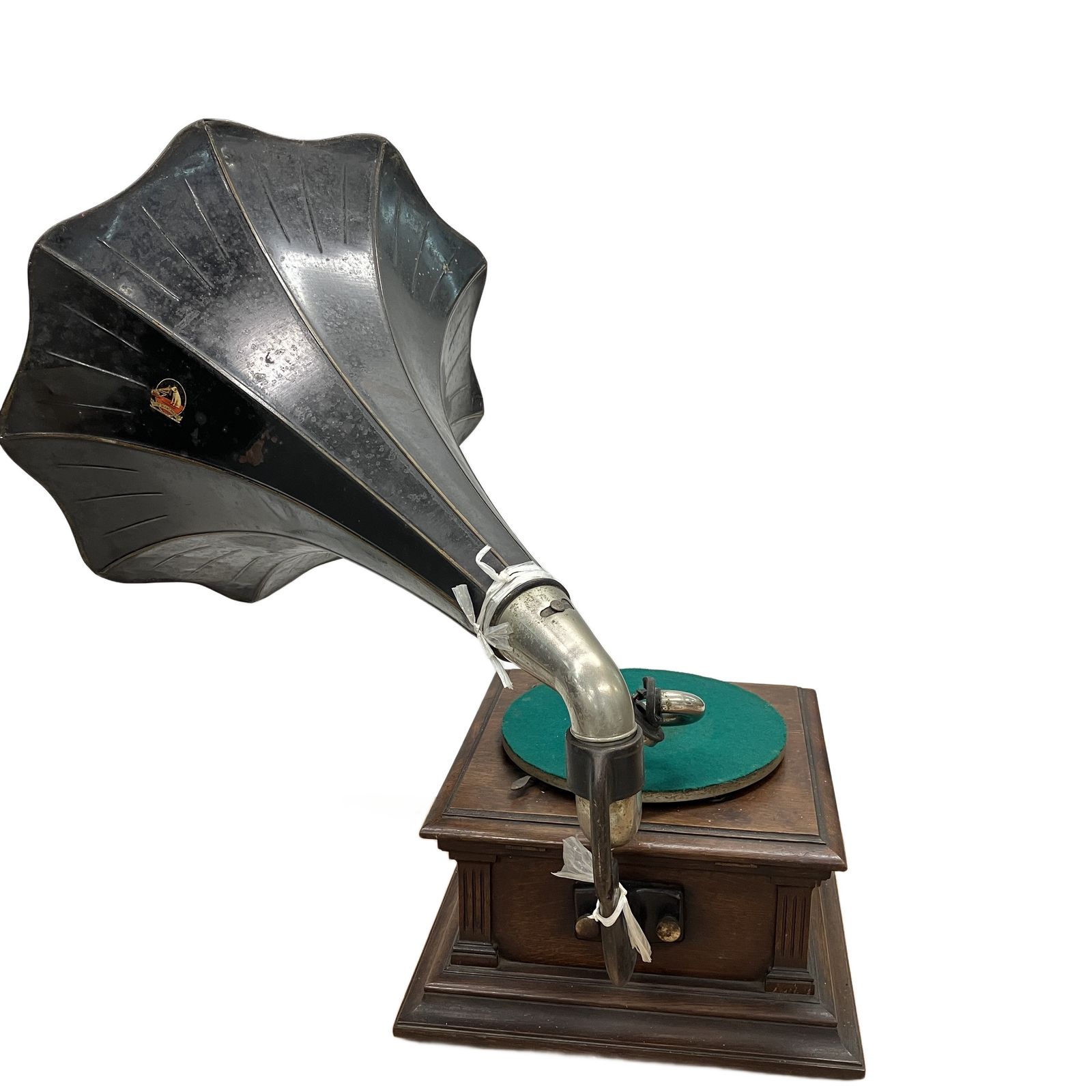 VICTOR ビクター V-III ラッパ付き 蓄音機 後期 当時物 オーディオ