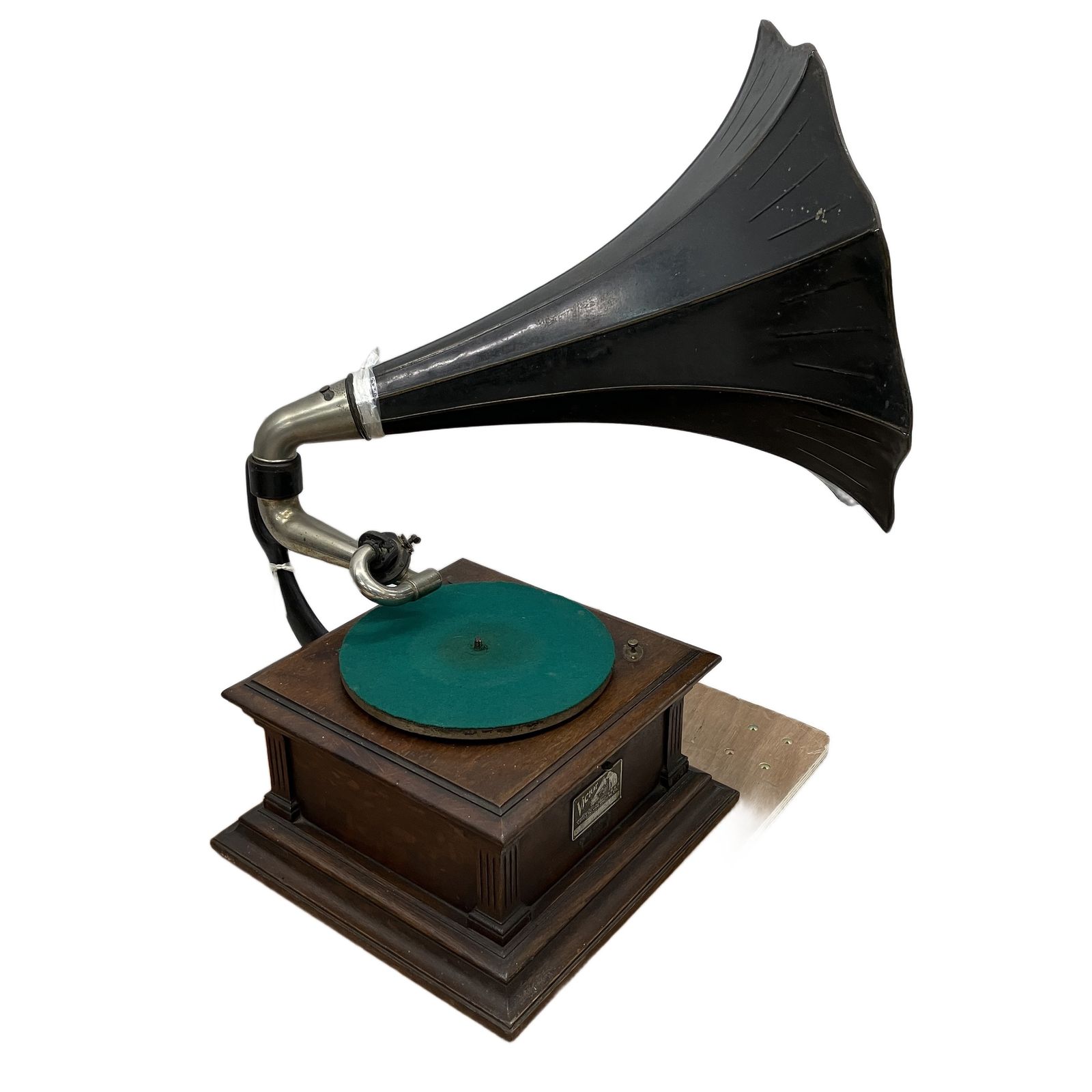 VICTOR ビクター V-III ラッパ付き 蓄音機 後期 当時物 オーディオ