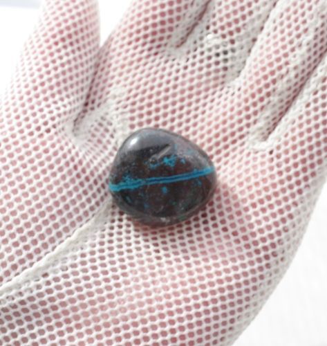 クリソコラ タンブル 26mm (18g) コンゴ産 珪孔雀石 コレクション