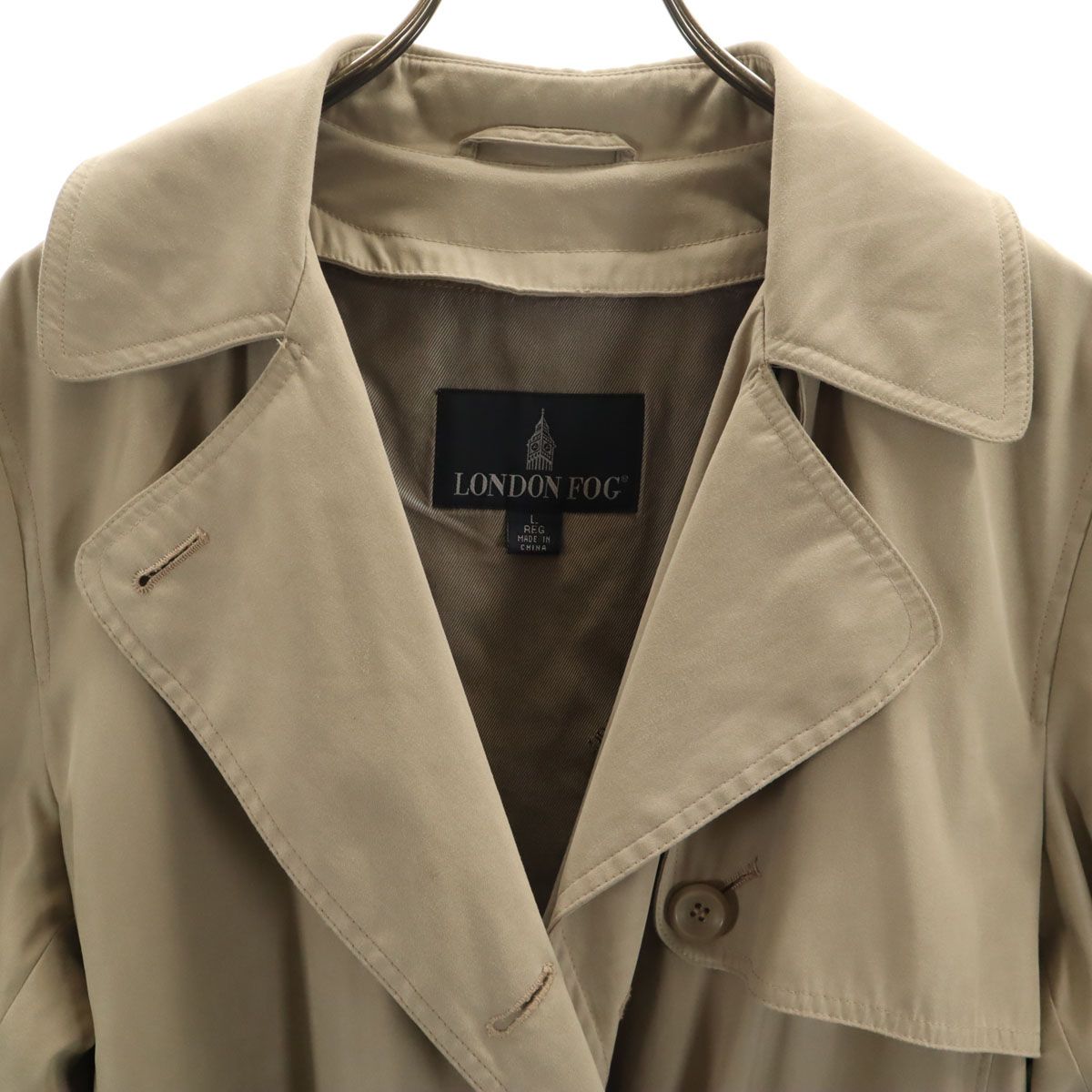 LONDON FOG ロンドンフォグ トレンチコート L ベージュ メンズ 古着