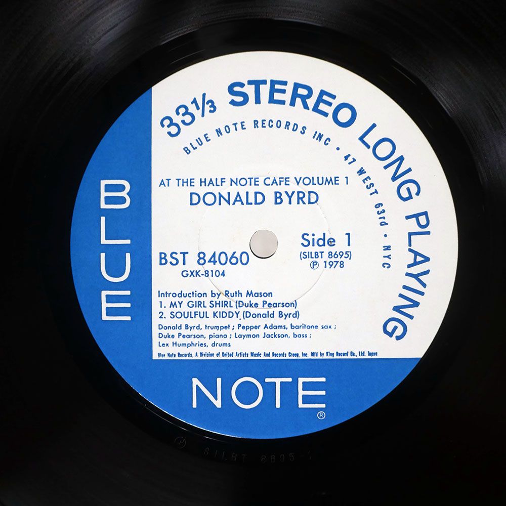  盤 DONALD BYRD|AT THE HALF NOTE CAFE VOL 1|BLUE GXK 8104 LP その他 レコード