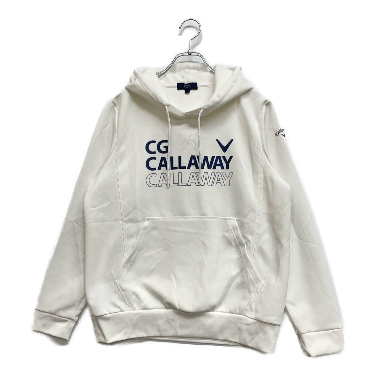 中古 レディース キャロウェイ Callaway パーカー LL ホワイト 白
