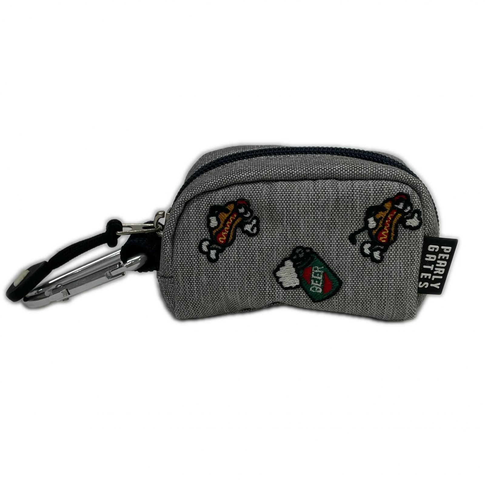 中古 パーリーゲイツ PEARLY GATES ボールポーチ グレー ボールケース