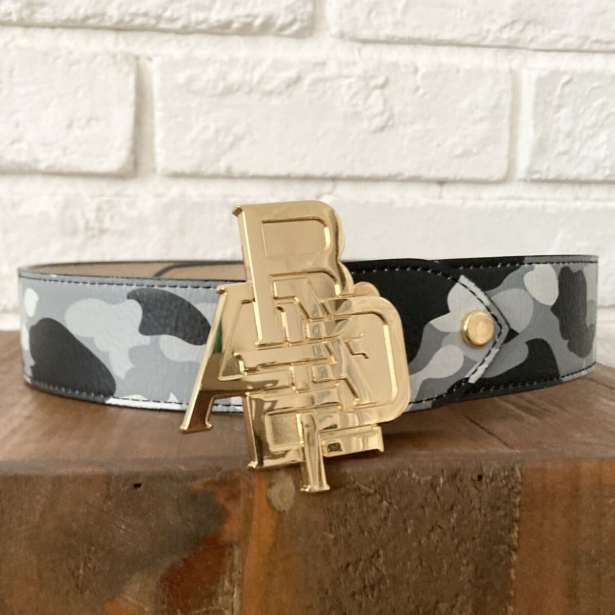 A BATHING APE ブラウンレザーベルト L 【公式通販】