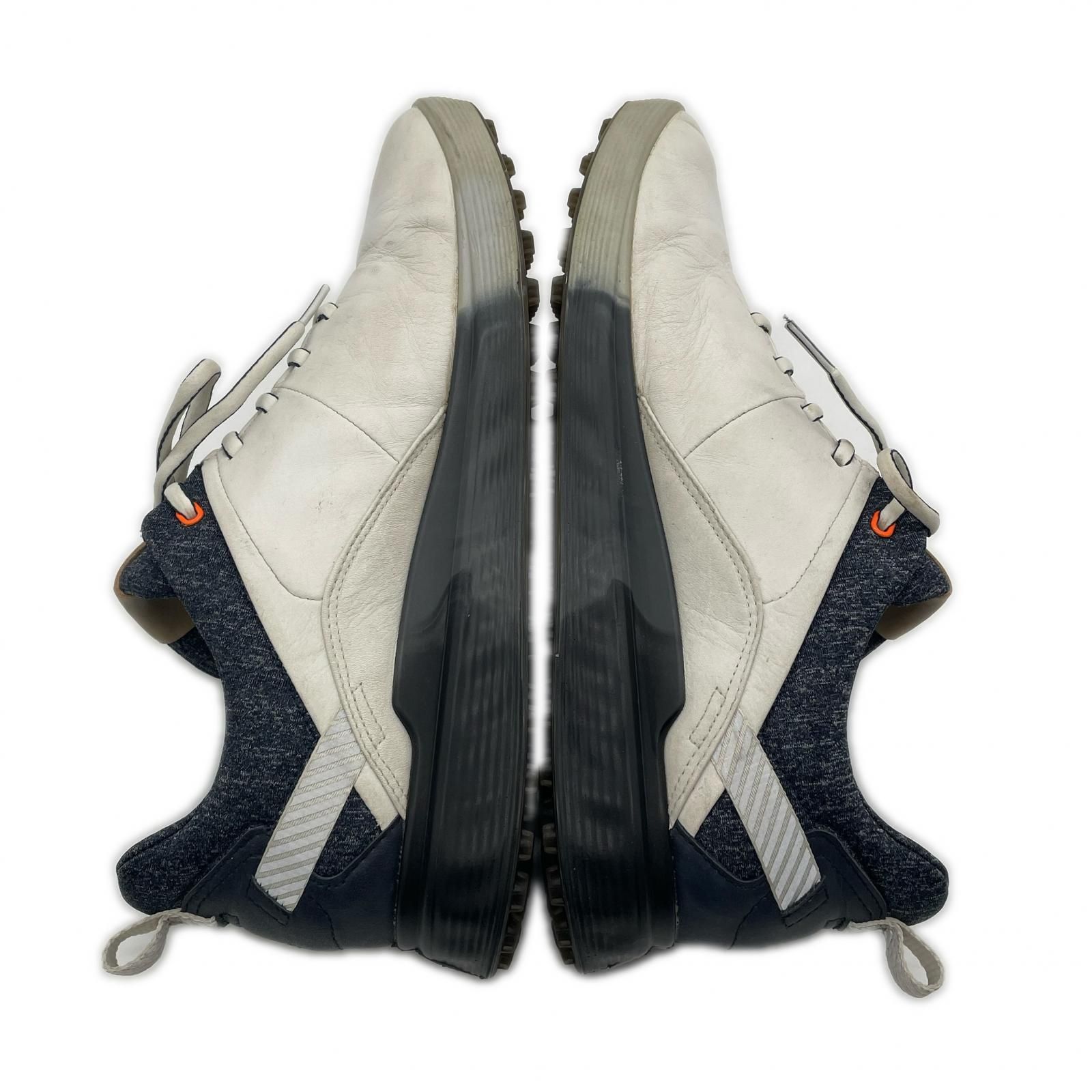 中古 エコー ecco ゴルフシューズ 26cm ホワイト系 S-THREE スパイク