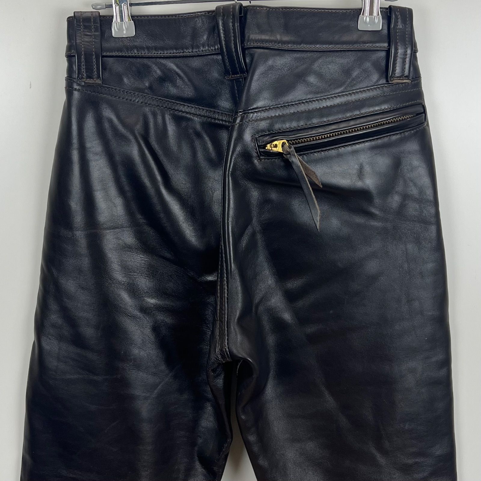 The REAL McCOY'S STEEPLECHASE horsehide leather pants 29 リアル