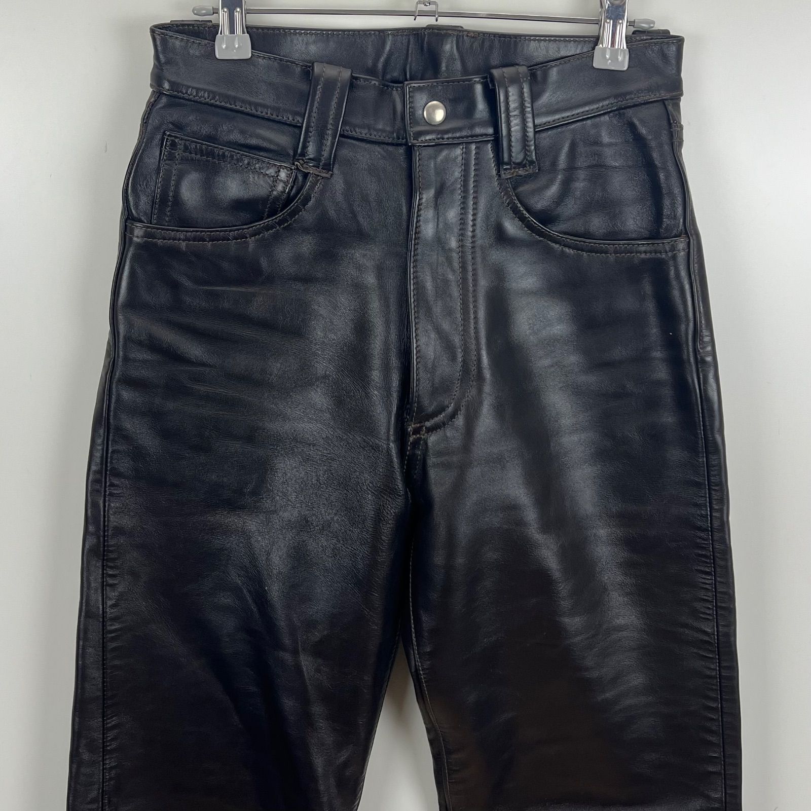 The REAL McCOY'S STEEPLECHASE horsehide leather pants 29 リアル