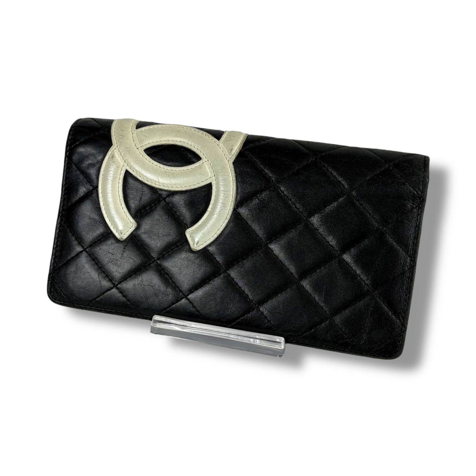 シャネル CHANEL カンボンライン ロングウォレット 二つ折り 長財布