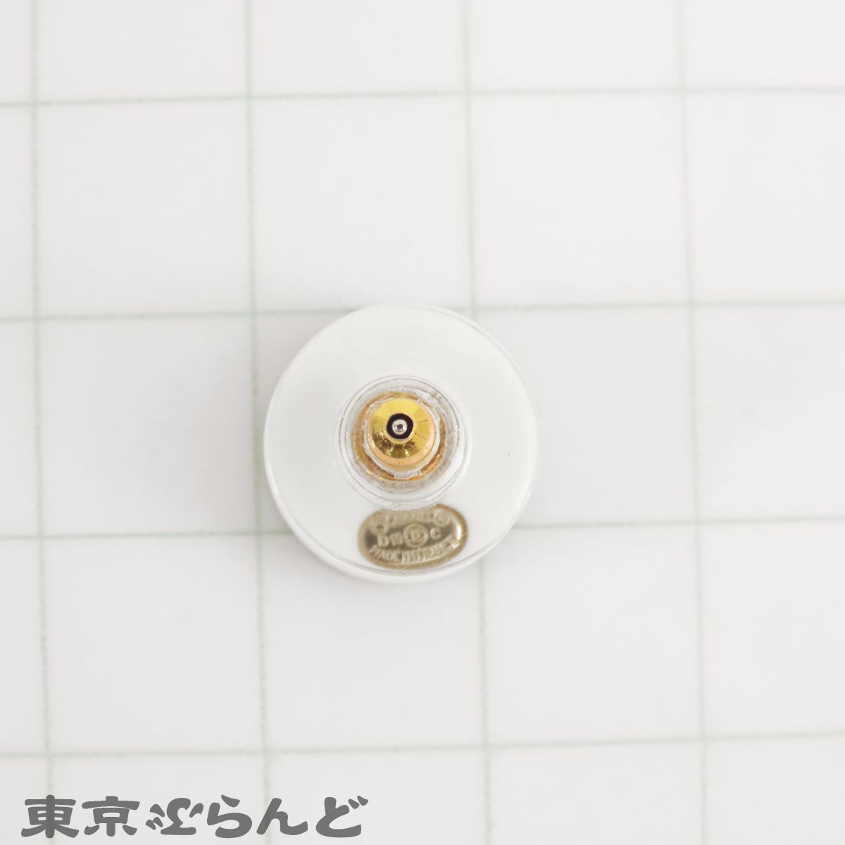 シャネル CHANEL ココマーク ラウンド ピアス ホワイトxブラック 